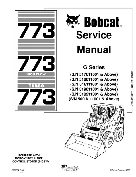 bobcat skid steer 773 manual|bobcat 773 spec sheet.